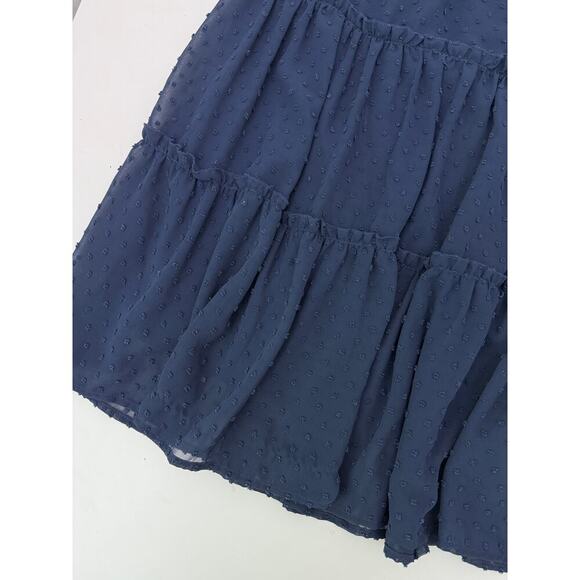 Altar'd state navy blue polka dot mini dress (size medium) - Picture 5 of 6